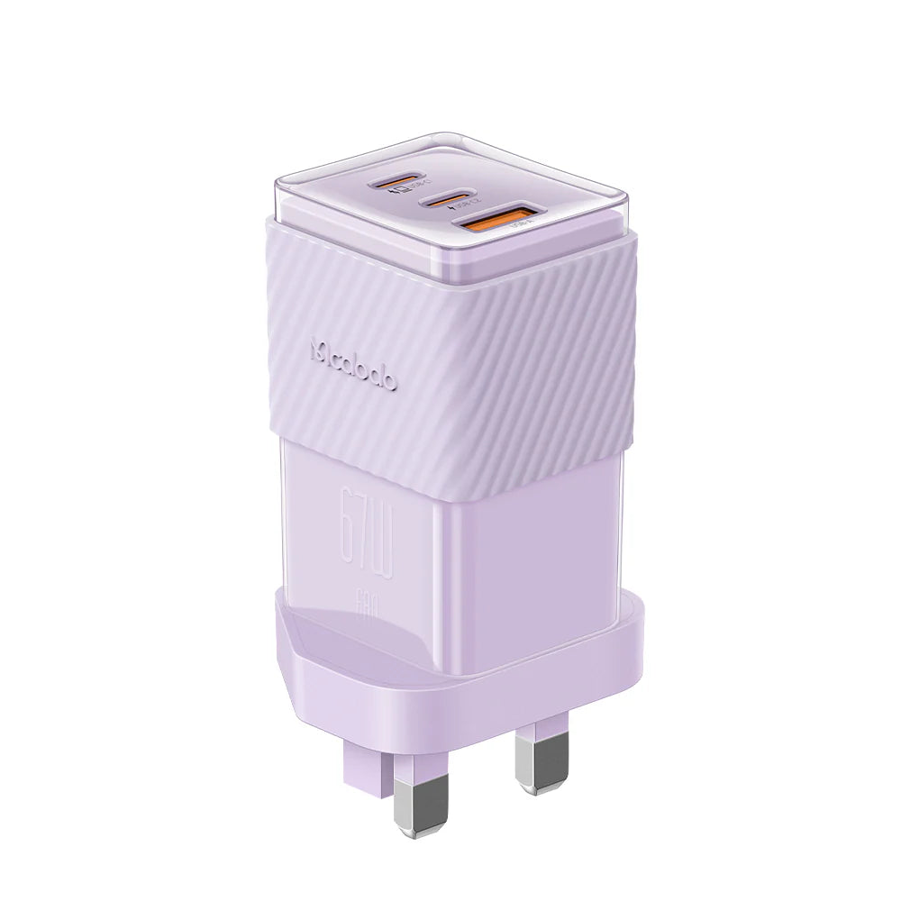 Mcdodo 67W Dichromatic GaN 5 Mini Fast Charger - شاحن جداري بشحن سريع قدرة 67واط من مكدودو