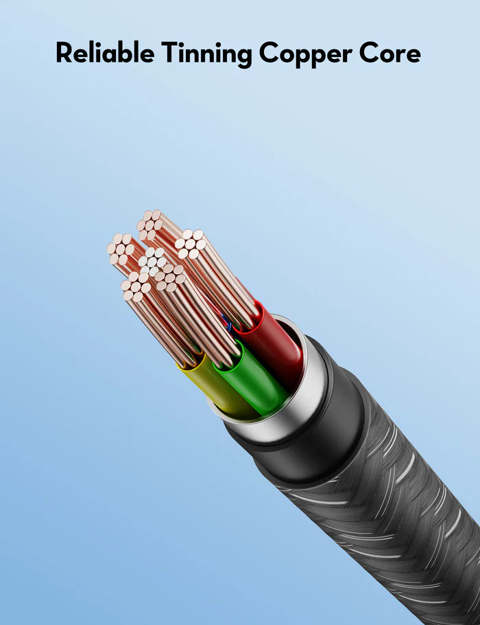 RAVPower Type-C to Type-C Cable 1.5m – RP-CB1035 - كابل راف باور تايب سي إلى تايب سي بطول 1.5 متر