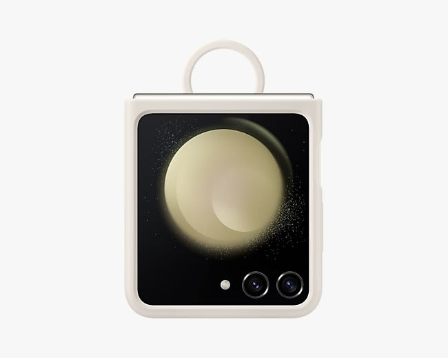 Galaxy Z Flip5 Silicone Case with Ring - حافظة سيليكون لهاتف جالاكسي Z Flip5 مع حلقة