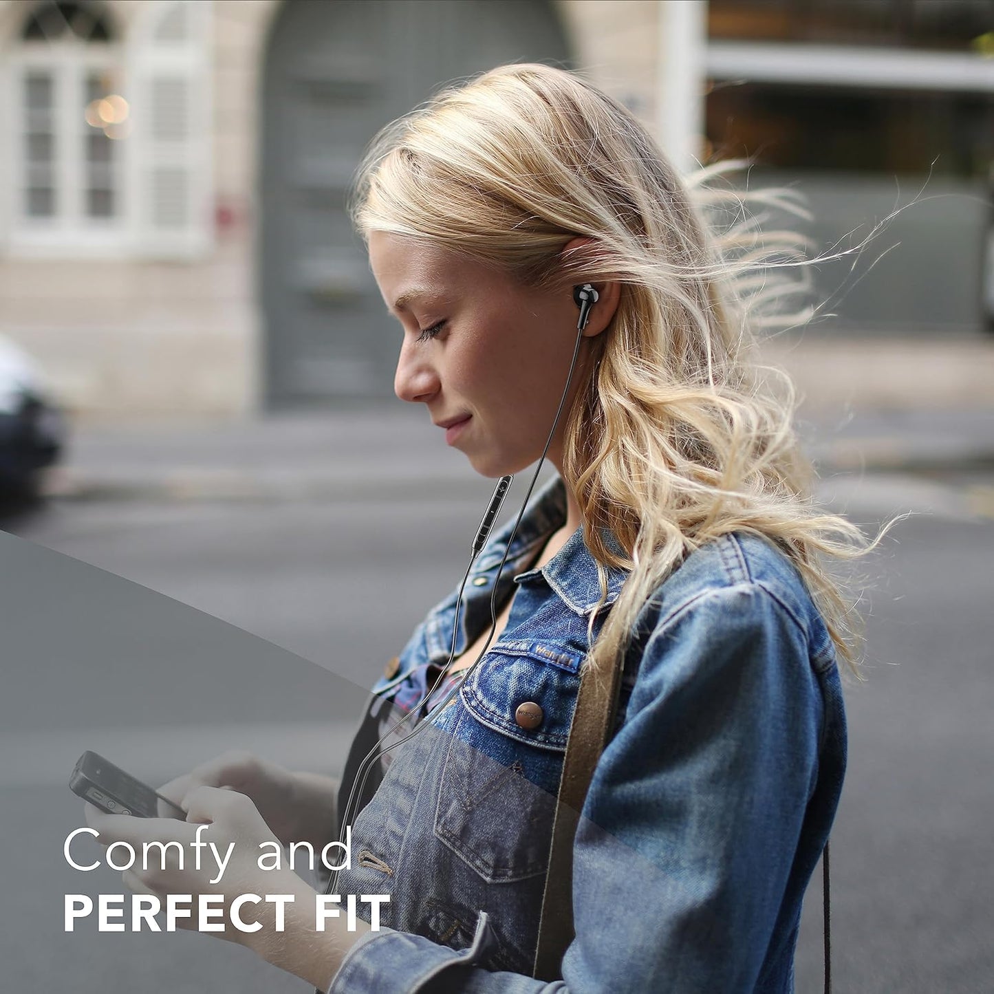 Cellularline Wired Capsule Headphones with Cable and Built-in Microphone USB-C Port - سماعات الرأس السلكية مع مايكرفون من سيليلار لاين