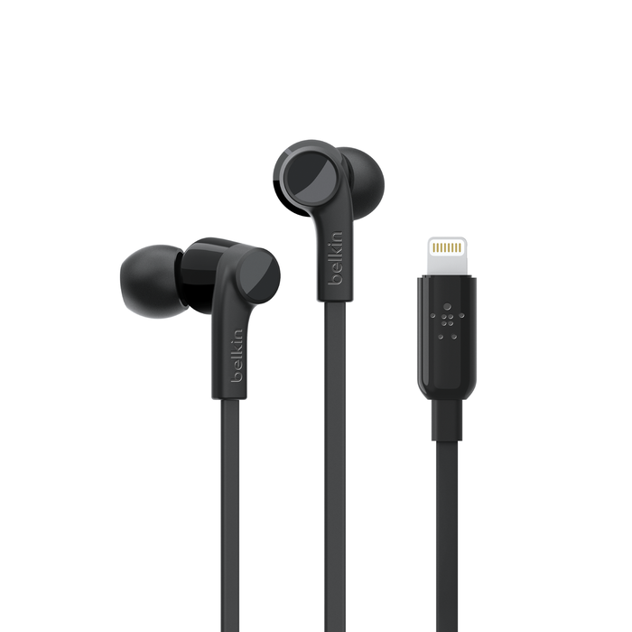 Belkin SoundForm Wired Earbuds with Lightning Connector - ساوند فورم سماعات أذن سلكية مع موصل لايتتنع من بيلكن
