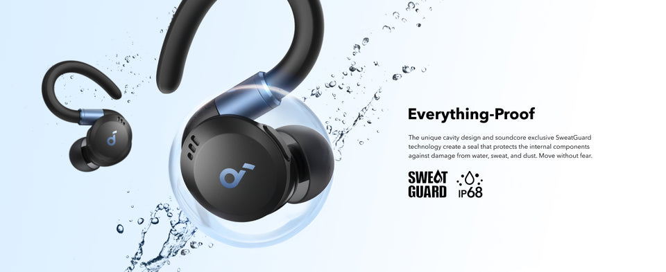 سماعات انكر ساوندكور سبورت X20 داخل الاذن, بلوتوث, مقاومة للماء | Anker SoundCore Sport X20 In-Ear Bluetooth Wireless Earbuds