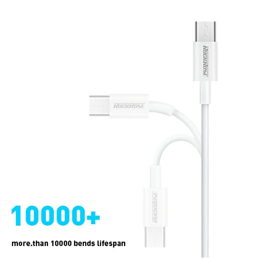 روك روز زيتا كابل للشحن و المزامنة بطول 1 متر 2.4 أمبير - RockRose Zeta 1M 2.4A Charge & Sync Cable