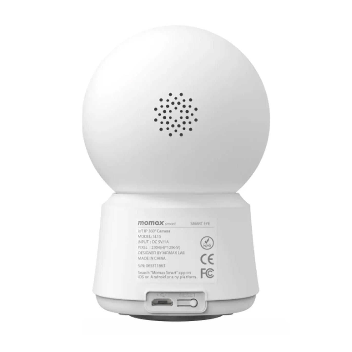 Momax Smart Eye 360° IoT IP Camera - كاميرا مراقبة ذكية موماكس سمارت اي بدوران 360 درجة