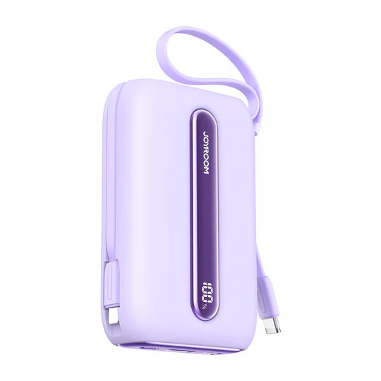 JOYROOM JR-L012 Plus Colorful Series 22.5W mini Power Bank with Dual Cables 20000mAh - ميني باور بانك بسعة 20000ميلي أمبير وبقدرة 22.5واط مع كابلين من جويروم