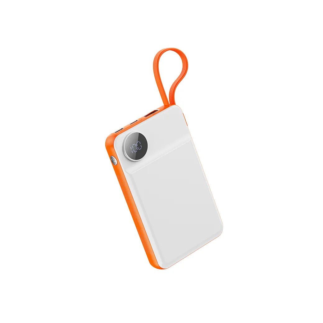 WiWU Wi-P007 CORE 22.5W 10,000mAh Power Bank with Built in Cable - باور بانك ويوو كور بسعة 10000ميلي أمبير شحن سريع 22.5 واط مع كابلات مدمجة