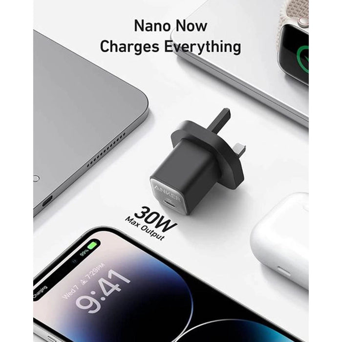 شاحن جداري انكر نانو بقدرة شحن 30 واط | Anker 511 Wall Charger Nano 3 30W
