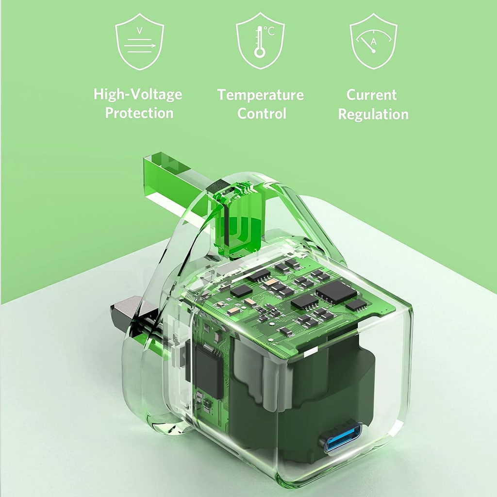 Anker PowerPort III 20W Cube USB-C Charger - شاحن جداري بمنفذ يو اس بي سي بقدرة 25 واط