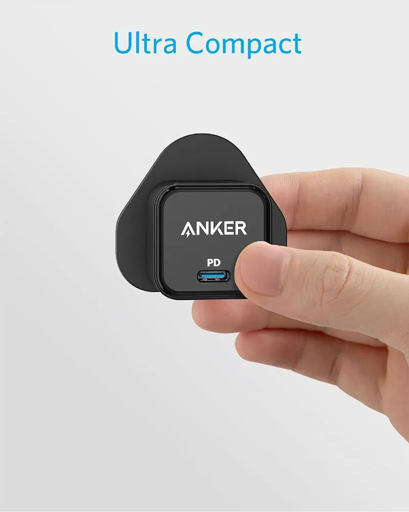 شاحن انكر باور بورت III, شحن سريع 20 واط, منفذ يو اس بي سي | Anker PowerPort III, 20W USB-C Fast Charger