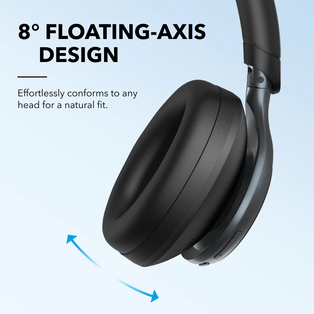 سماعات انكر ساوندكور سبيس وان, الغاء ضوضاء نشط, 40 ساعة تشغيل مع ANC | Anker Soundcore Space One Noise Cancelling Headphones, 40H ANC Playtime