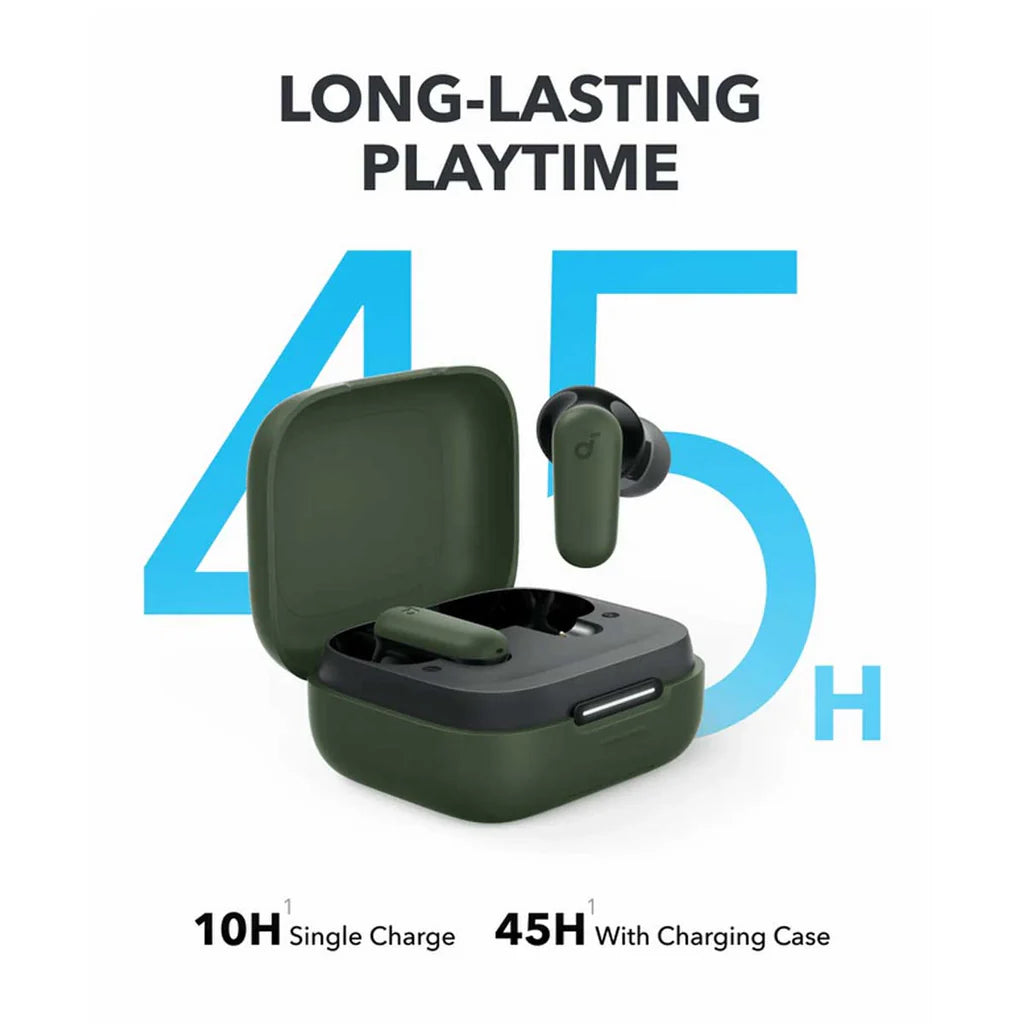 سماعات انكر ساوندكور R50i NC اللاسلكية, ميزة عزل الضوضاء, تشغيل حتى 45 ساعة | Anker Soundcore R50i NC, Adaptive Noise Cancelling True Wireless Earbuds, 45H Playtime