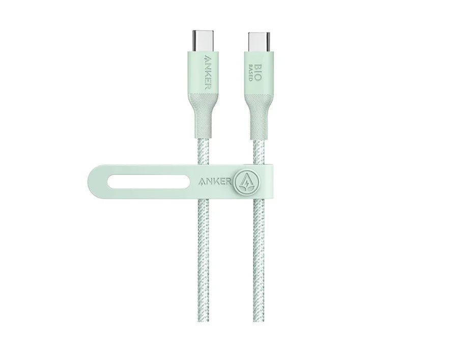 كيبل انكر يو اس بي سي الى يو اس بي سي بقدرة 140 واط وطول 1.8 متر - اخضر | Anker 544 USB-C to USB-C Cable 1.8m 140W – Green