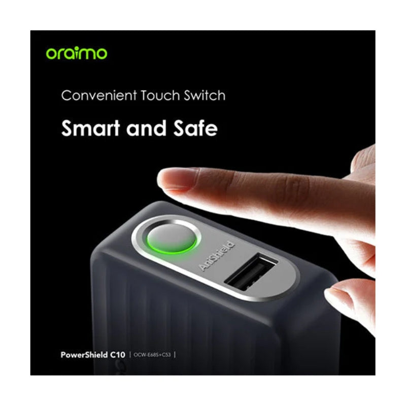 Oraimo Charger kit UK OCW-U68D+M53 Deep Spring - شاحن أورايمو فايرفلاي ٣ مع كيبل مايكرو شحن سريع