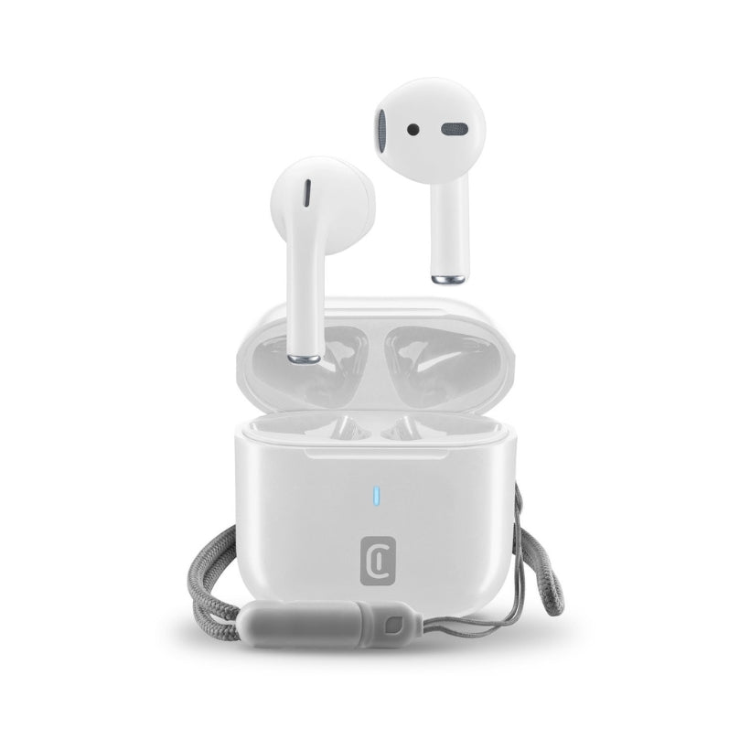 Cellularline Wireless Earbuds with ANC & 25h Battery - سماعة بلوتوث لاسلكية مع عزل الضوضاء 25 ساعة من Cellularline