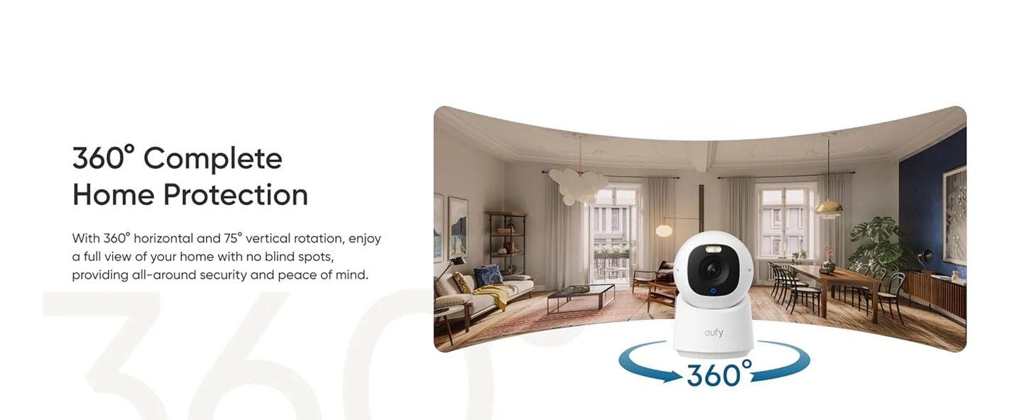كاميرا مراقبة داخلية انكر يوفي E30 بدقة 4K | Anker Eufy Indoor Cam E30 – 4K Smart Home Security Camera