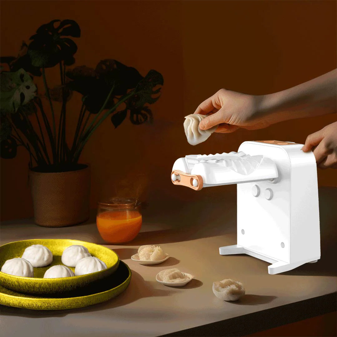 صانعة الدمبلنغ المحمولة من بورودو - ابيض | Porodo LifeStyle Portable Dumpling Maker – White