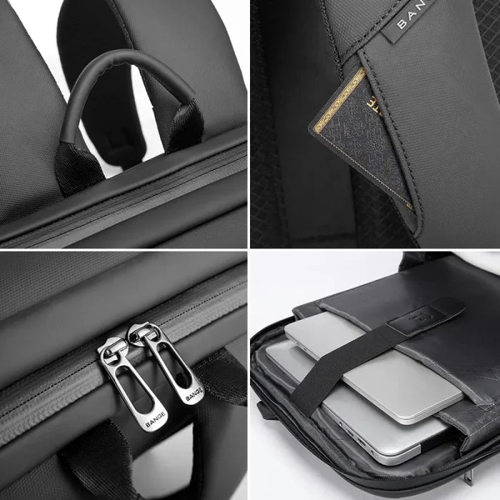 حقيبة ظهر للابتوب من بانجي نوفا, مقاومة للماء مع منفذ يو اس بي | BANGE Nova Laptop Backpack Water-Resistant with USB Charging