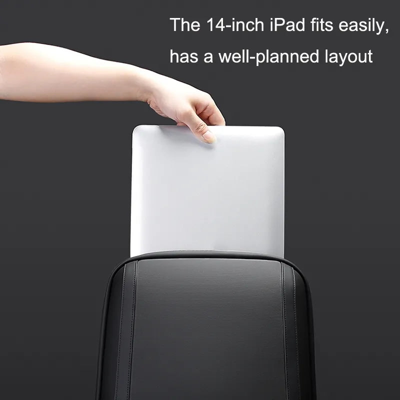 حقيبة ظهر للابتوب من بانجي نوفا, مقاومة للماء مع منفذ يو اس بي | BANGE Nova Laptop Backpack Water-Resistant with USB Charging