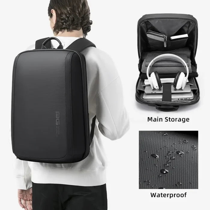 حقيبة ظهر للابتوب من بانجي نوفا, مقاومة للماء مع منفذ يو اس بي | BANGE Nova Laptop Backpack Water-Resistant with USB Charging