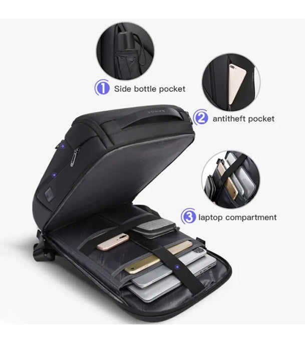 حقيبة ظهر بانجي ريكون للابتوب مع منفذ شحن يو اس بي | BANGE Recon Laptop Backpack with USB Charging Port