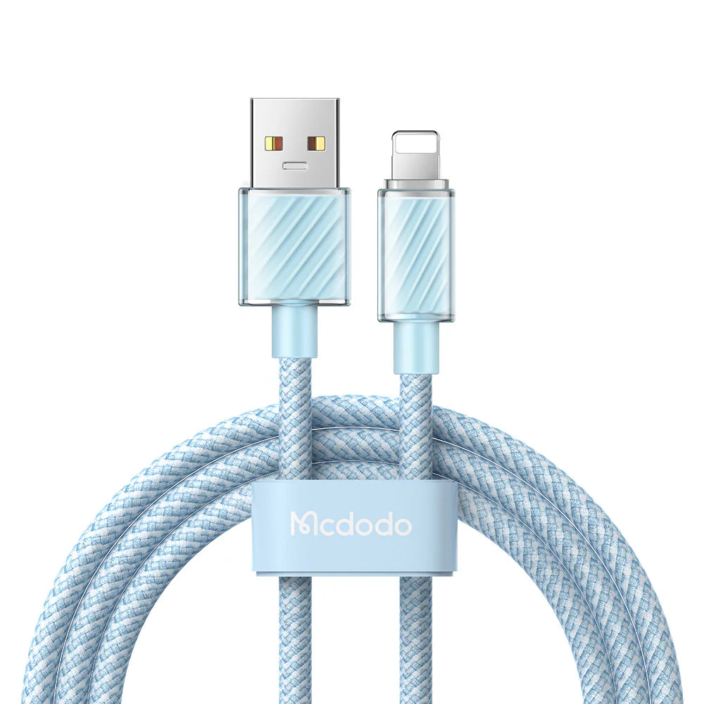 MCDODO Dichromatic Series Lightning Data Cable 1.2M - كابل بيانات لايتننج مكدودو من سلسلة داش رومتيك بطول 1.2 متر