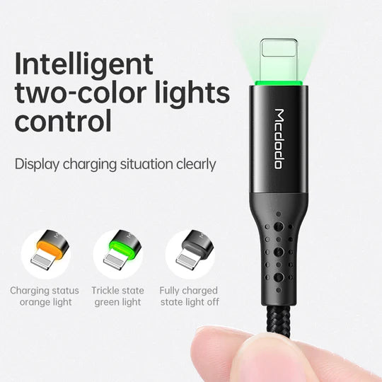 Mcdodo Auto Disconnect Lightning Charging Cable Nest Series 1.2m - مكدودو كابل شحن لايتننغ منفصل من سلسلة نيست 1.2 متر