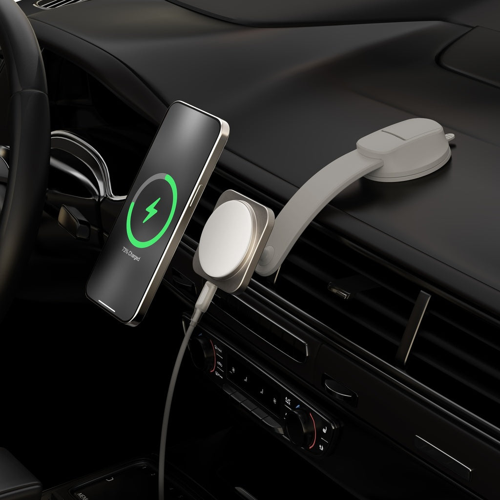 Momax Q2.Mag Mount Magnetic Wireless Car Charger with Qi2 - حامل شحن لاسلكي مغناطيسي للسيارة, موماكس كيو 2 ماج ماونت بتقنية Qi2