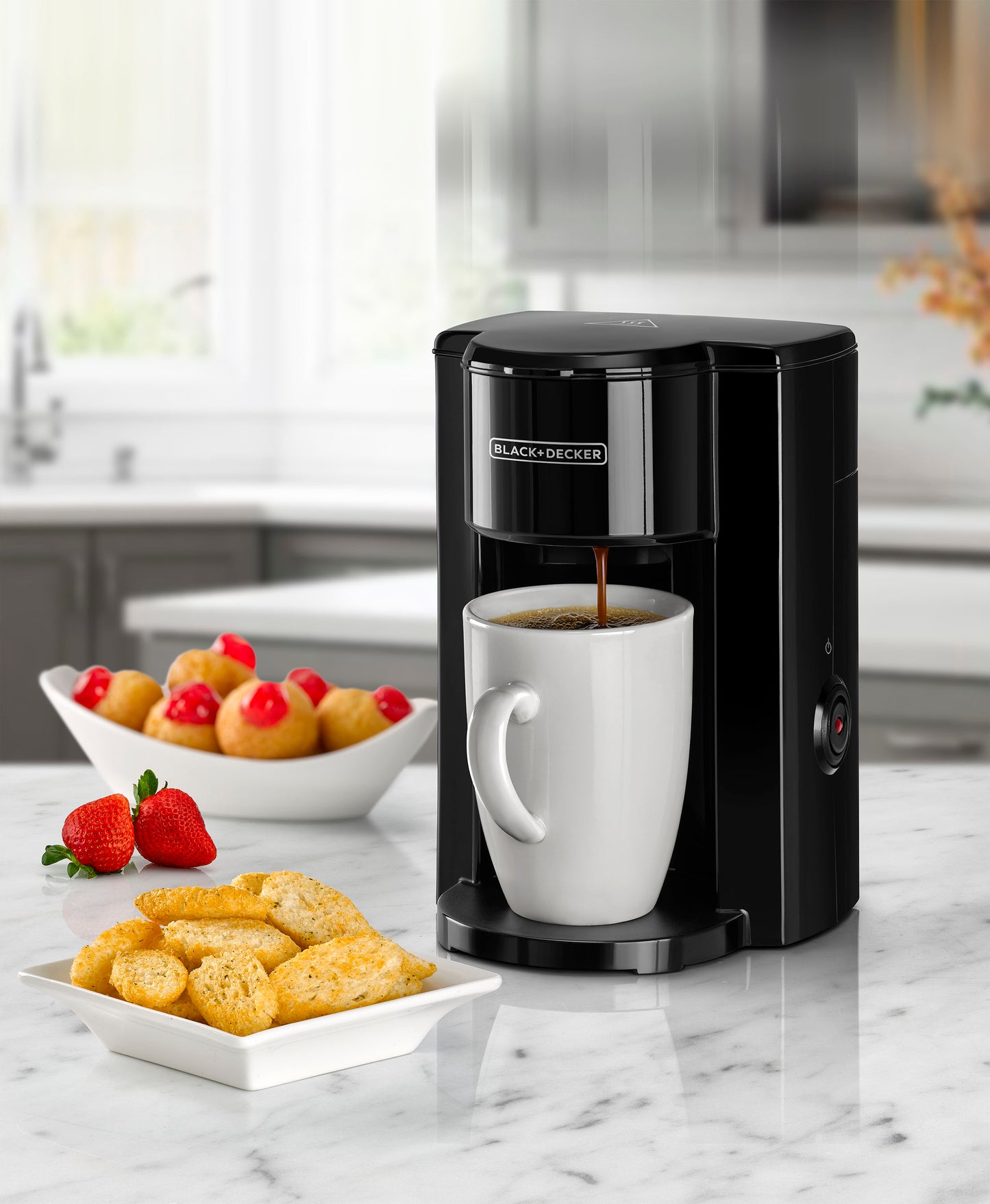 Black+Decker 1 Cup Coffee Maker DCM25N-B5 - صانعة قهوة 1 كوب كهربائية 350 واط من بلاك آند ديكر