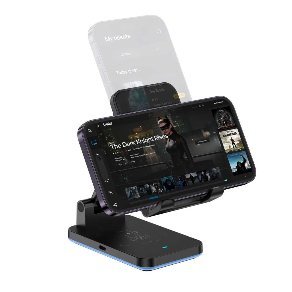 شاحن جرين لايون 4 في 1 المغناطيسي بقدرة شحن 15 واط - اسود | Green Lion 4 in 1 Magnetic Charger 15W - Black