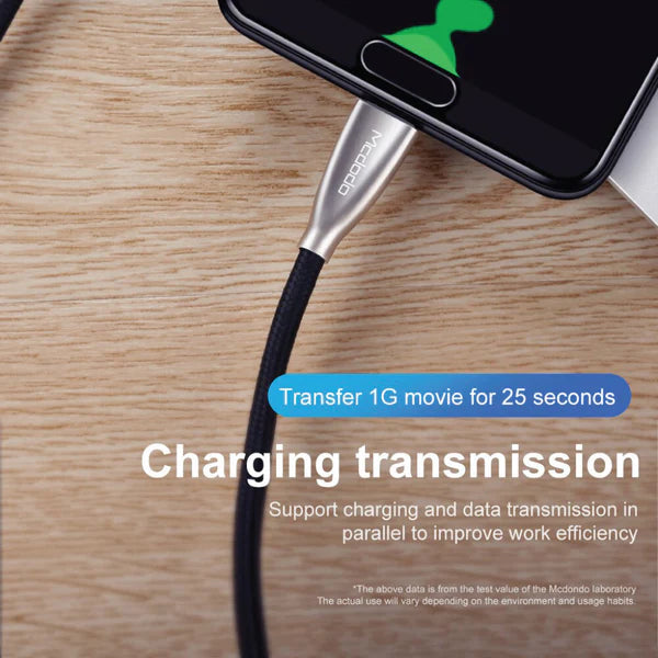 Mcdodo 5A Type C Fast Charging Data Cable - كيبل تايب سي للشحن السريع من مكدودو بطول 1 متر