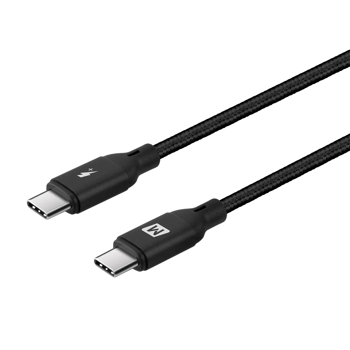 Momax Go Link USB C to USB C Charging Cable 100W PD Woven Pattern - كيبل جو لينك يو اس بي سي الى يو اس بي سي بقدرة 100واط من موماكس