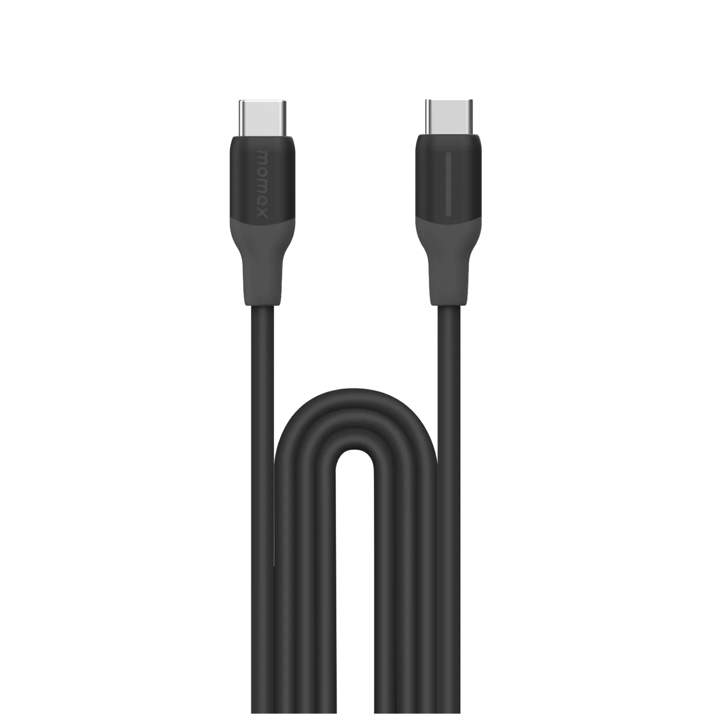 Momax 1‑Link Flow CC‑X 60W USB‑C to USB‑C Cable, 1.2 m - كيبل موماكس 1-لنك فلو, USB-C الى USB-C, شحن سريع 60 واط, طول 1.2م