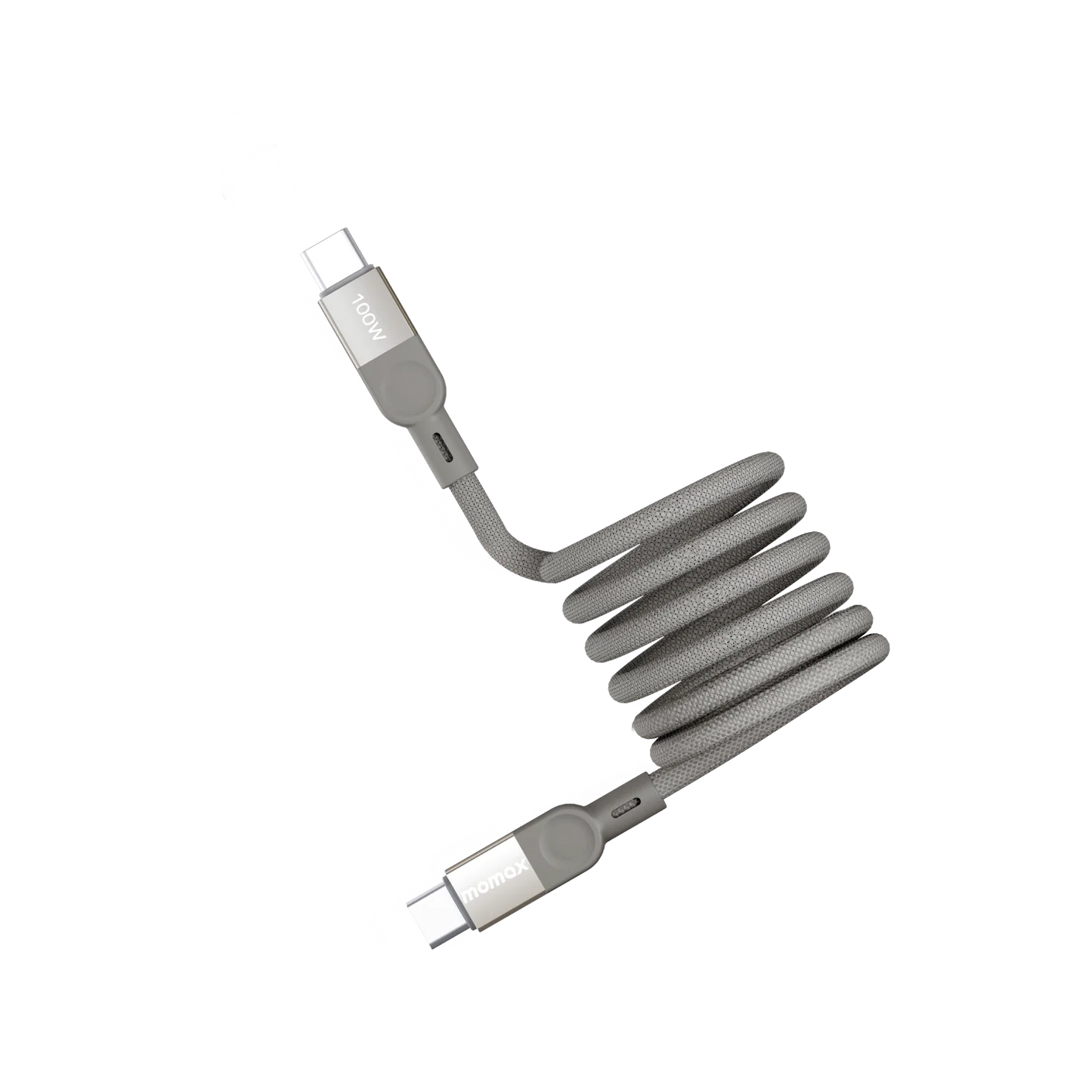 Momax Mag Link 100W Magnetic USB‑C to USB‑C Cable, 1m - كيبل موماكس ماج لنك المغناطيسي, USB-C الى USB-C, شحن سريع 100 واط, طول 1م