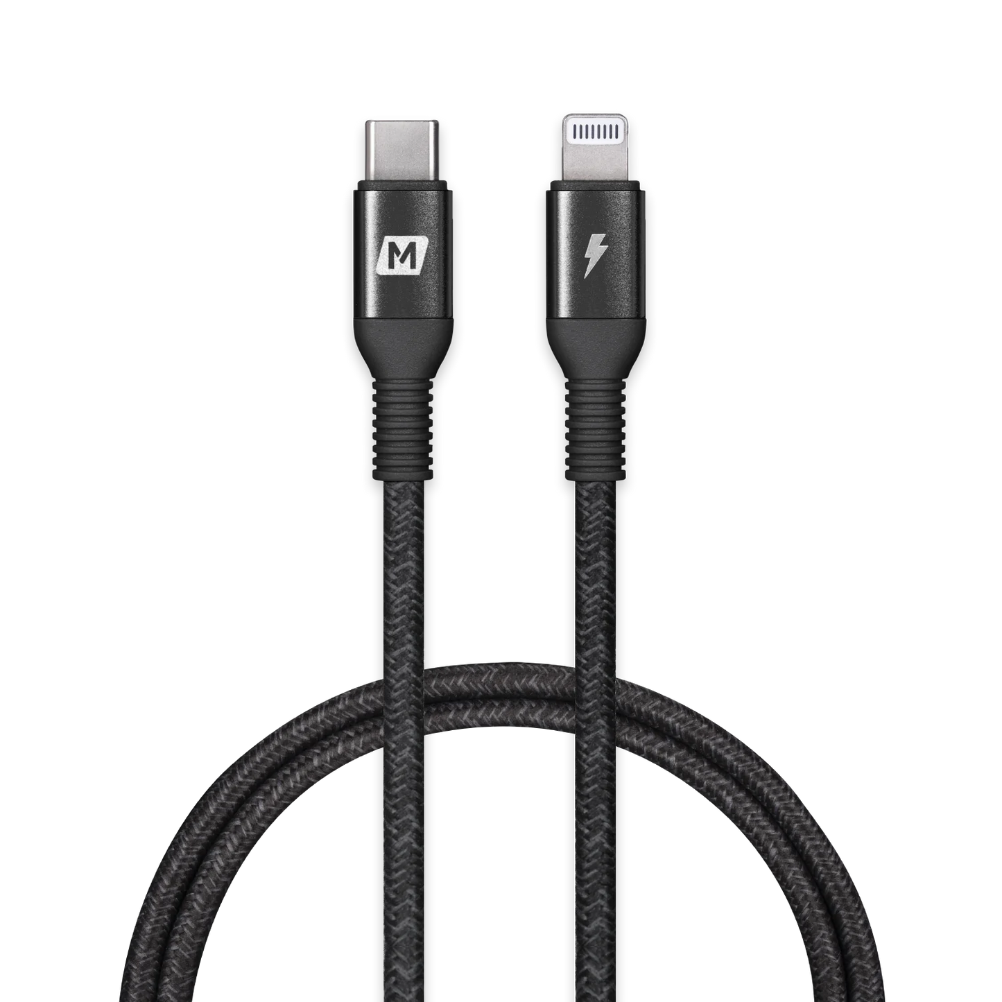 Momax Elite‑Link USB‑C to Lightning Cable, 1.2 m - كيبل موماكس اليت لنك, USB-C الى Lightning, عالي المتانة, طول 1.2م