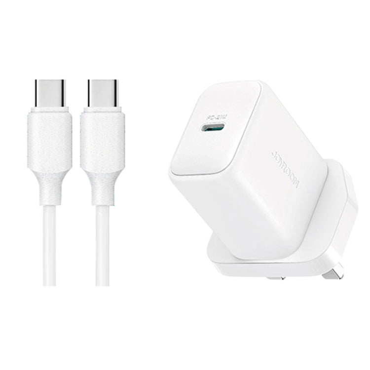 شاحن جداري جويرووم بقدرة شحن 20 واط - ابيض | JOYROOM JR-TCF20 20W PD Wall Charger - White