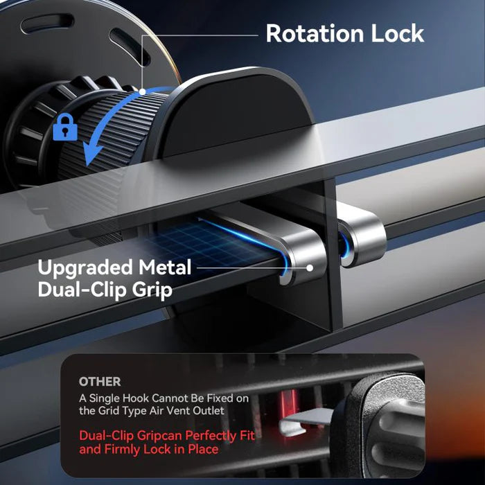 شاحن وحامل هاتف للسيارة لاسلكي مغناطيسي بقدرة شحن 15 واط من جويرووم | JOYROOM JR-ZS502 Magnetic Wireless Car Phone Holder – 15W