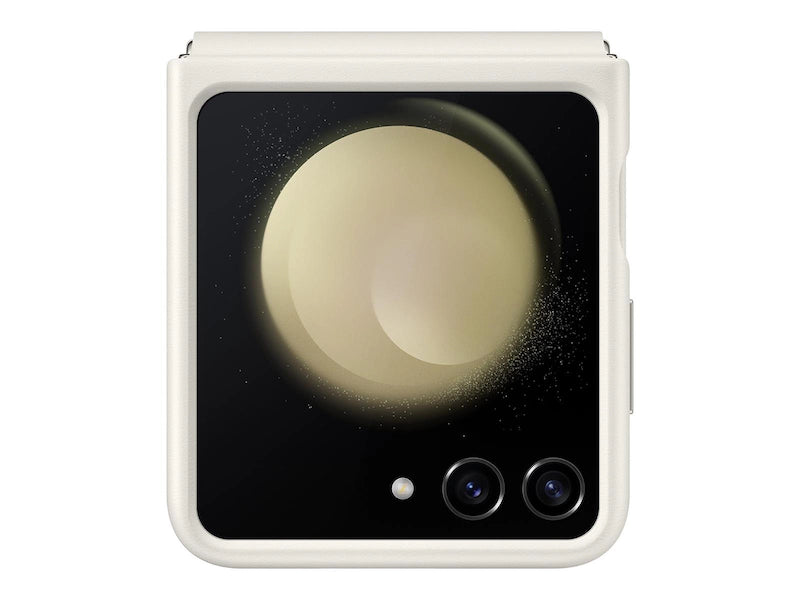 Galaxy Z Flip5 Flap Eco-Leather Case - سامسونج حافظة جالاكسي اوفيشال من الجلد الصديق للبيئة بغطاء قلاب لهاتف Z Flip5