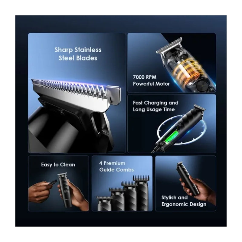 Oraimo Smart Trimmer Home - مكينة حلاقة أورايمو الذكية للمنزل بشفرات فولاذية دقيقة