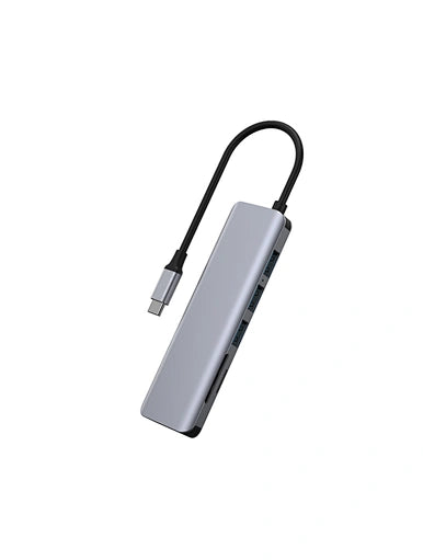 WiWU Type C Adapter 7 in 1 For Macbook - محول تايب سي 7 في 1 للماك بوك