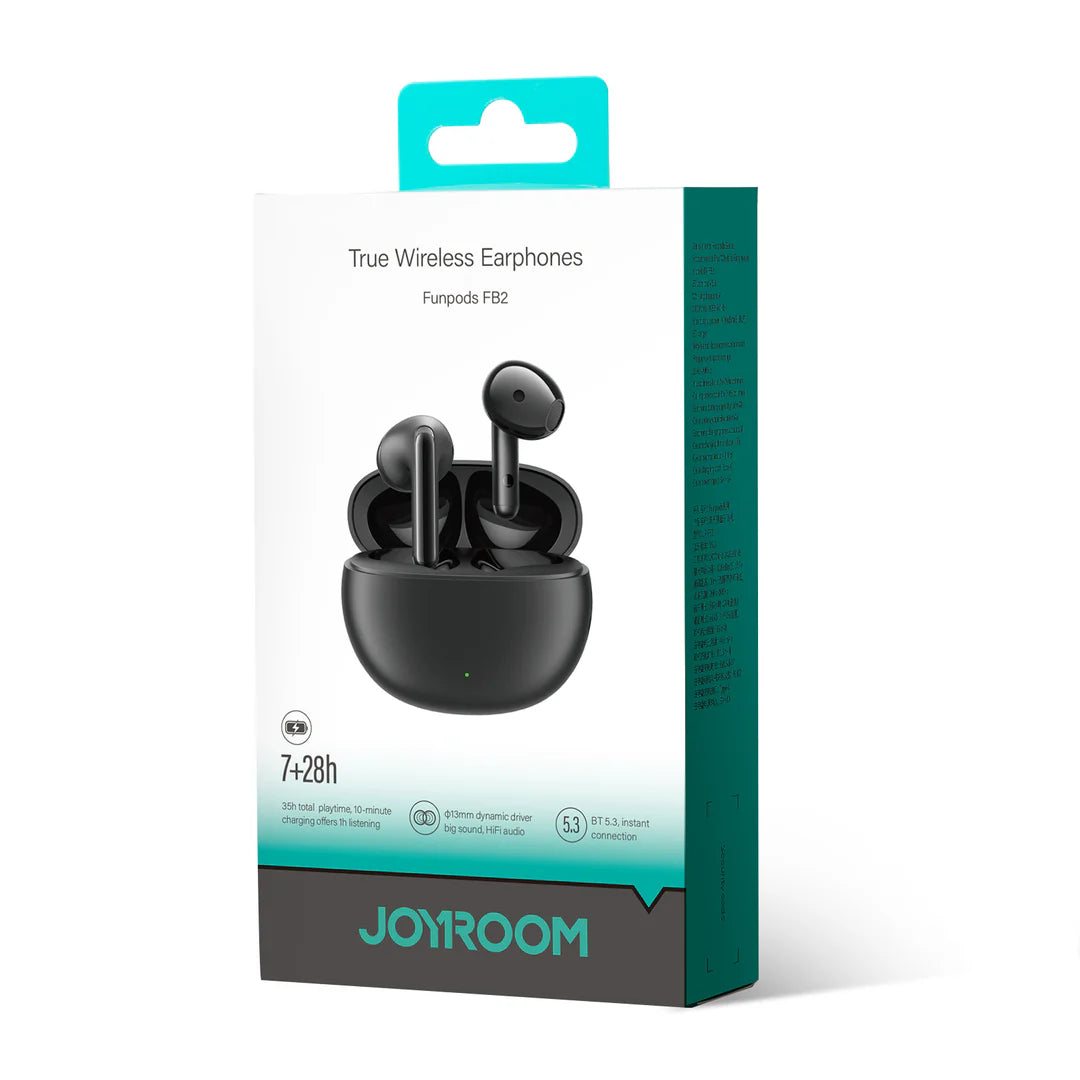 سماعات جويرووم JR-FB2 اللاسلكية, تشغيل حتى 35 ساعة | JOYROOM JR-FB2 Wireless Earbuds HiFi Sound, 35H Playtime