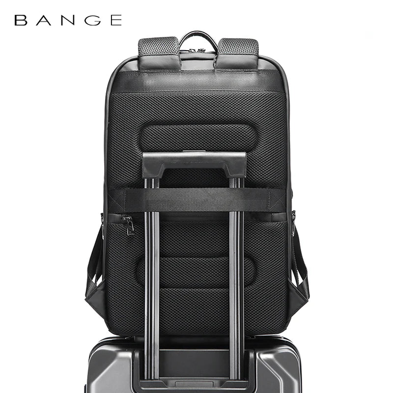حقيبة ظهر للابتوب بسعة 15.6 انش من بانجي للاعمال والسفر | BANGE Business Travel Big Capacity Backpack (15.6")