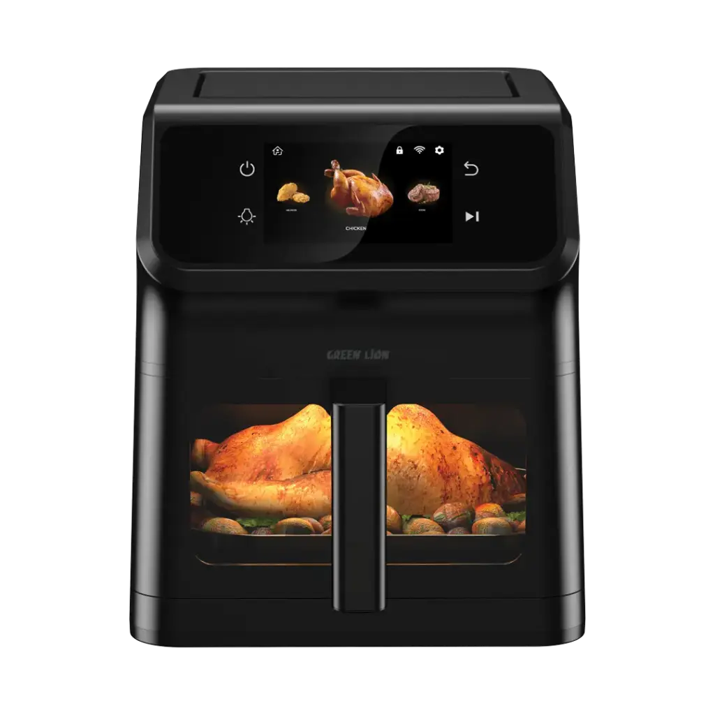 قلاية هوائية ذكية جرين لايون بسعة 6.5 لتر – أسود | Green Lion Smart Air Fryer 6.5L – Black
