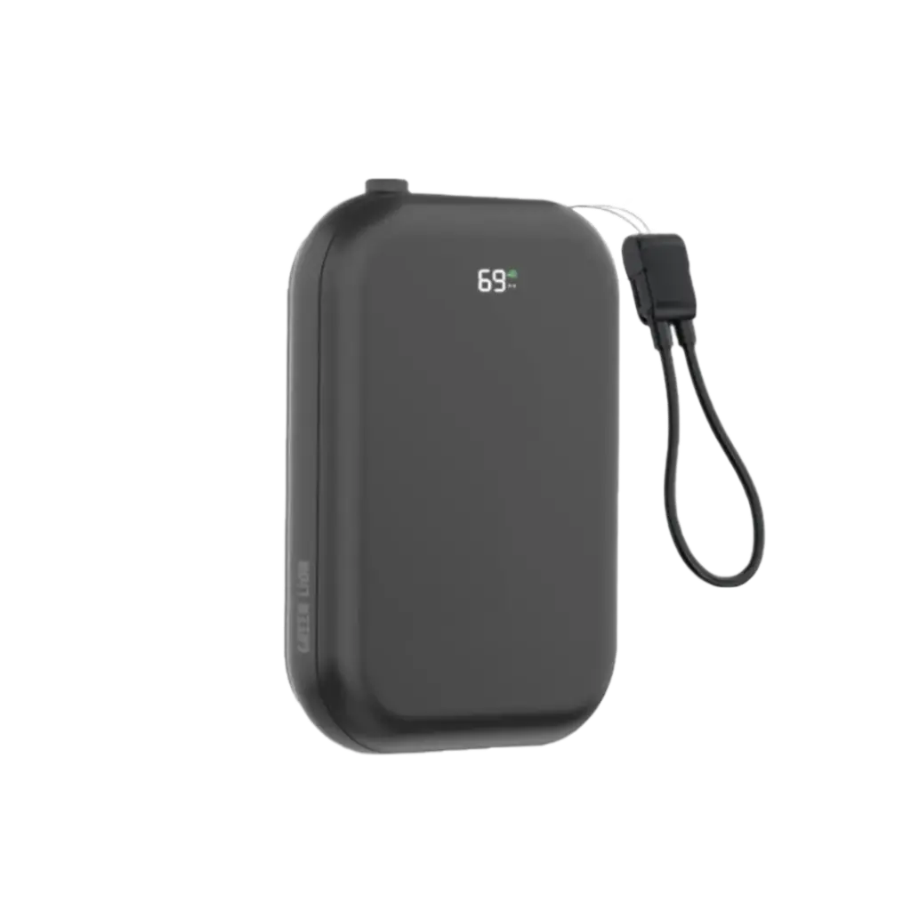 جرين لايون 3 في 1 ماغسيف باور بانك بسعة 10,000 مللي امبير وبقدرة شحن 20 واط - اسود | Green Lion 3 in 1 MagSafe 10000mAh Power Bank PD20W - Black