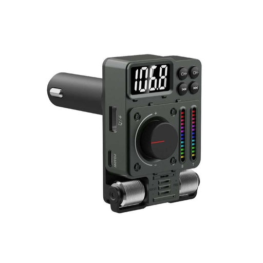 شاحن سيارة و جهاز ارسال اف ام جرين لايون أدفينجر بقدرة شحن سريع 30 واط - اخضر | Green Lion Adventure FM Transmitter PD 30W - Green