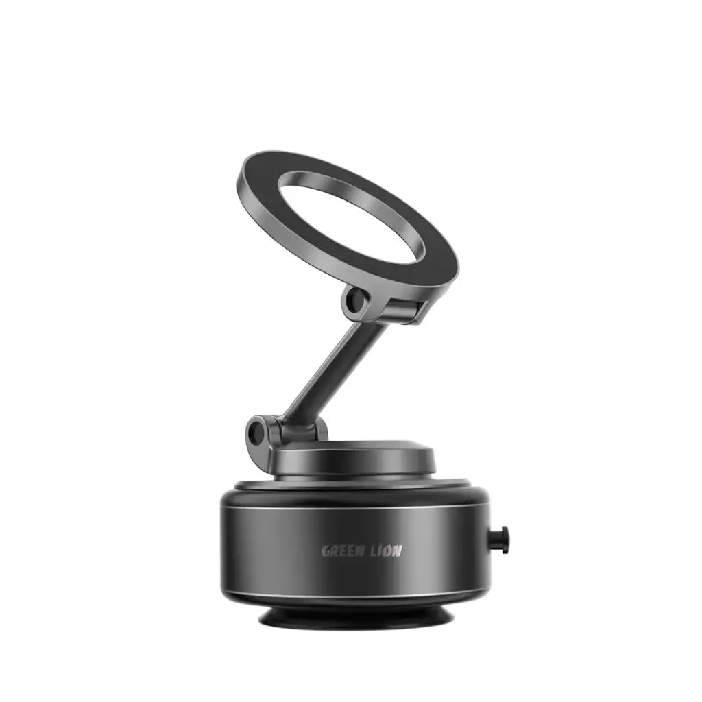 حامل هاتف سيارة جرين لايون مغناطيسي مع قاعدة شفط - اسود | Green Lion GX-31 Auto Suction Phone Holder - Matte Black