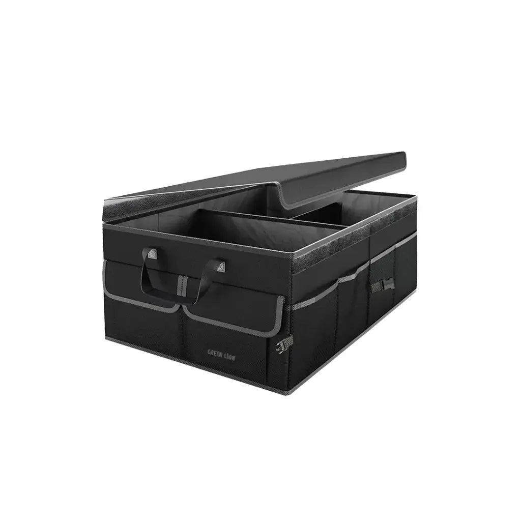 منظم شنطة السيارة جرين لايون بسعة 57 لتر - أسود | Green Lion Car Trunk Organizer 57L - Black