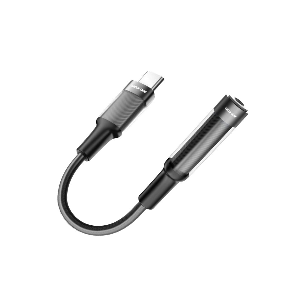 محول جرين ليون USB-C إلى 3.5 ملم | Green Lion Earphone Adapter USB-C to 3.5 Aux 12CM