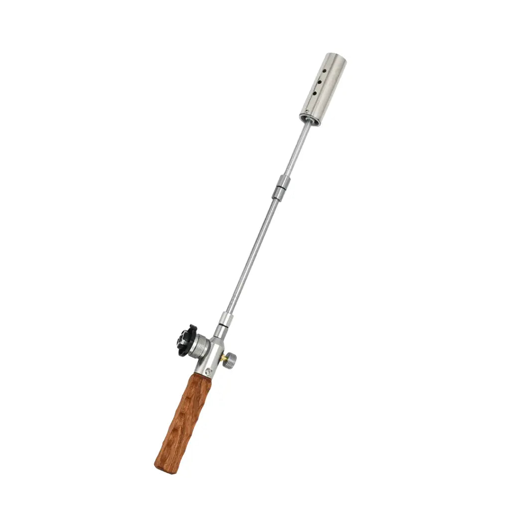 ولاعة غاز للتخييم على شكل شعلة نارية من جرين لايون - فضي | Green Lion Flame Torch Camping Gas Lighter - Silver