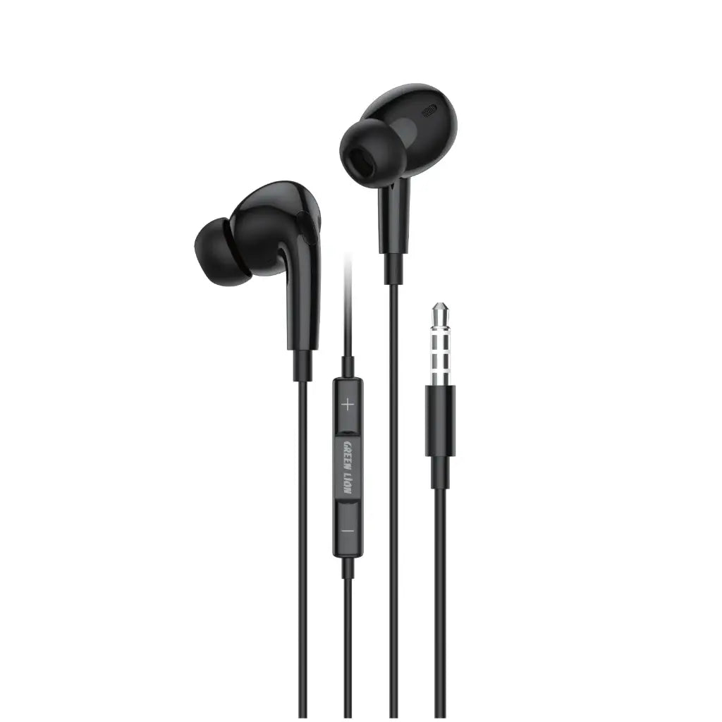 سماعة جرين لايون GL-Stereo Pro السلكية مع مايكروفون - اسود | Green Lion GL-Stereo Pro Wire Control With Microphone - Black