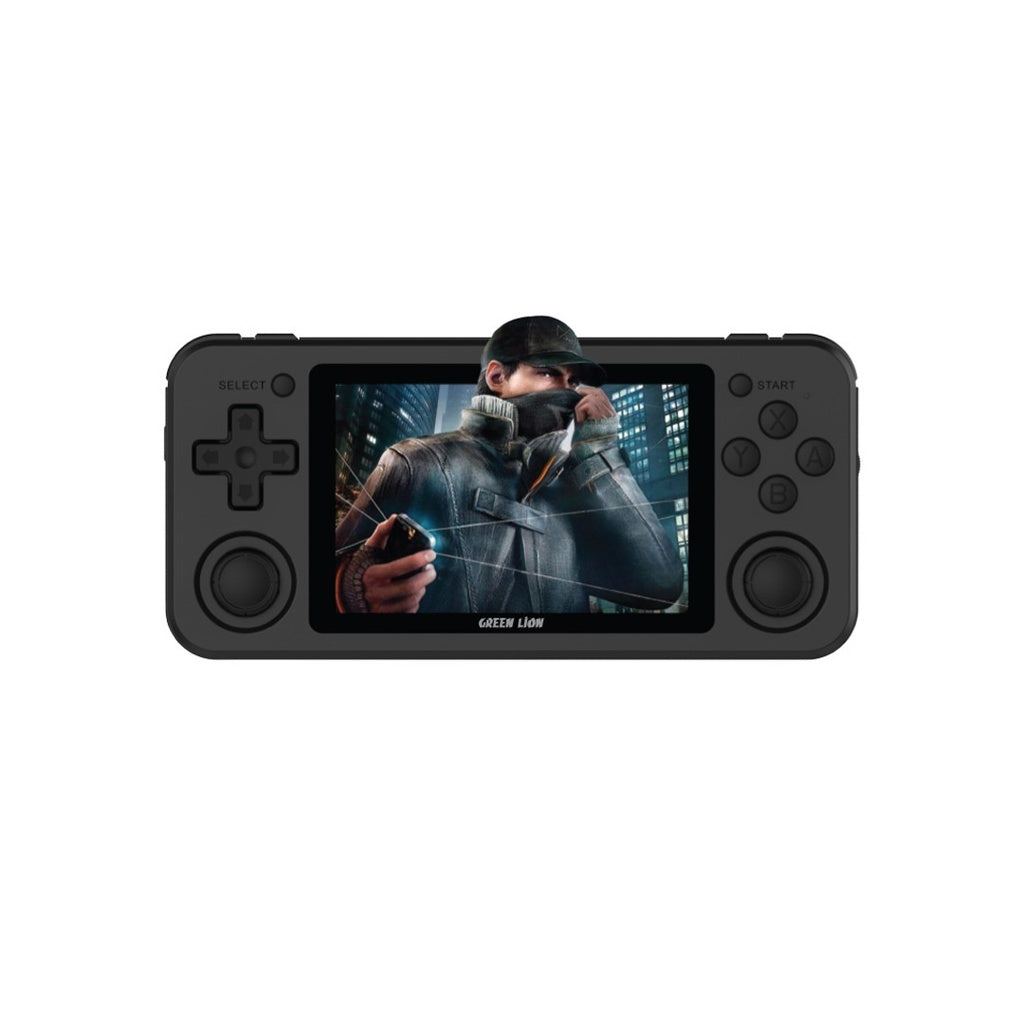 جهاز العاب محمول جرين لايون جي بي بذاكرة 64 جيجا ورام 1 جيجا و بسعة بطارية 3500 مللي أمبير - أسود | Green Lion GP Ultra Gaming Console 64GB + 1GB RAM 3500mAh - Black